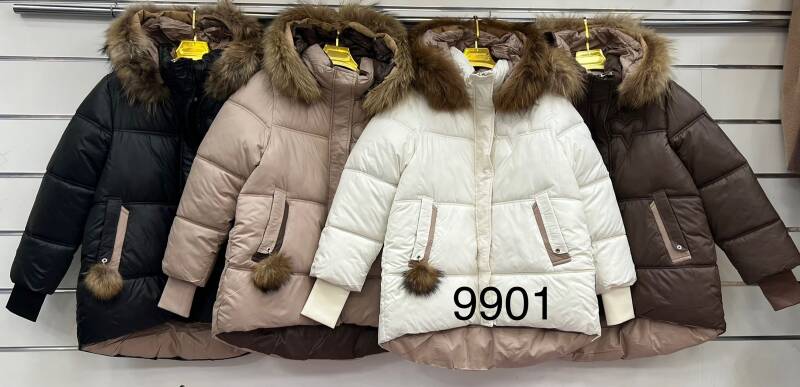 Kurtki damskie zimowe Roz M-2XL, 1 Kolor Paczka 5 szt